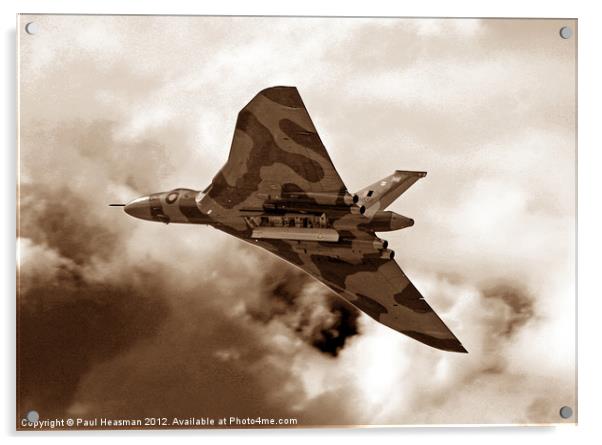 Vulcan bomber XH558 Acrylic by P H