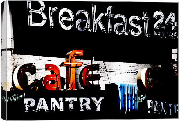 The Pantry Cafe Canvas Print by Panas Wiwatpanachat