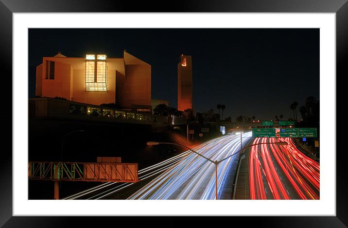 River of Lights Framed Mounted Print by Panas Wiwatpanachat