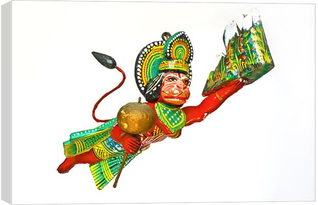 1 0f 4 Lord Hanuman Hindu monkey god Canvas Print by Arfabita  