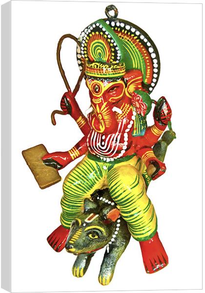 3 of 4 Lord Ganesh, hindu idol Canvas Print by Arfabita  