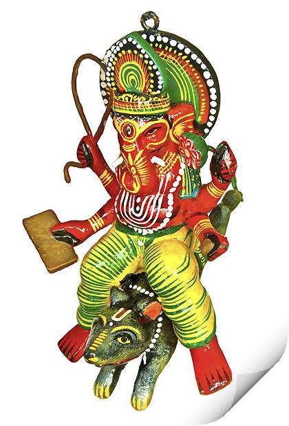 3 of 4 Lord Ganesh, hindu idol Print by Arfabita  