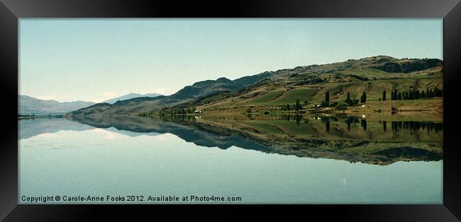 Cromwell Dam Reflections 1 Framed Print by Carole-Anne Fooks
