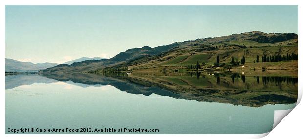 Cromwell Dam Reflections 1 Print by Carole-Anne Fooks