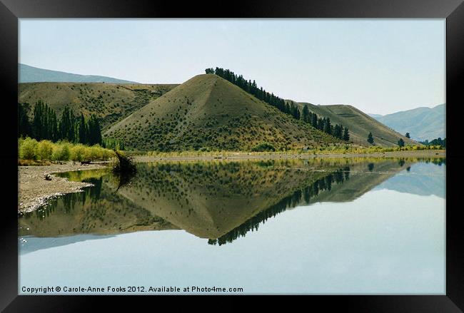 Cromwell Dam Reflections 2 Framed Print by Carole-Anne Fooks