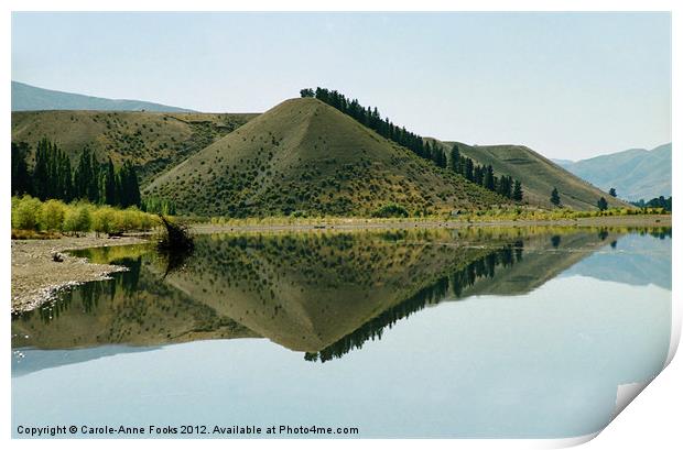 Cromwell Dam Reflections 2 Print by Carole-Anne Fooks