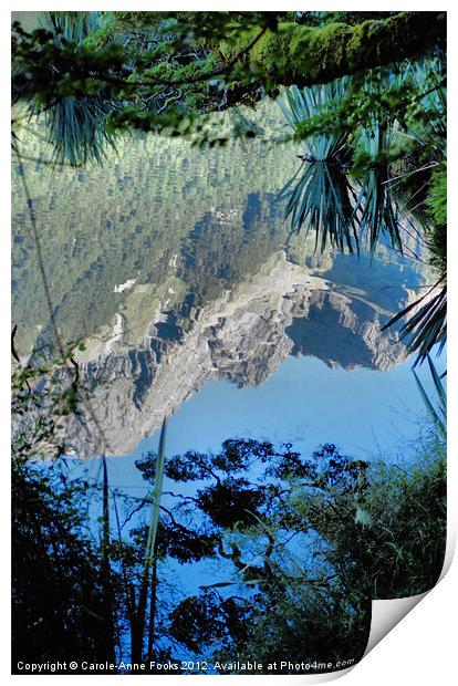 Mirror Lake Two New Zealand Print by Carole-Anne Fooks