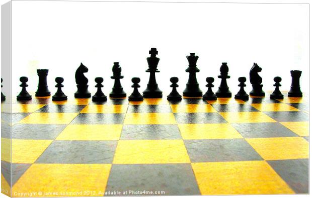 Chess Pieces - 2 Canvas Print by james richmond