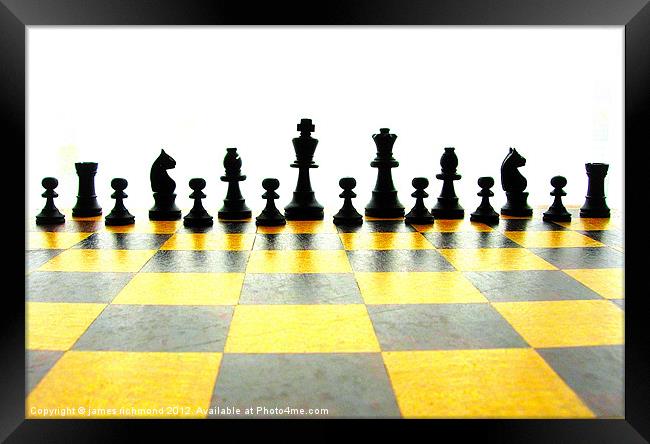 Chess Pieces - 2 Framed Print by james richmond