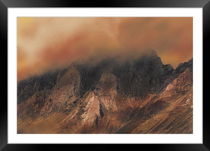 Inferno Framed Mounted Print by Jacqi Elmslie