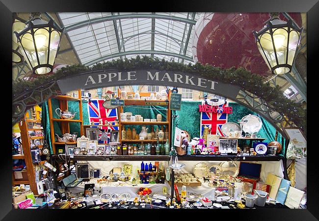 Covent Garden Apple Market Framed Print by David French
