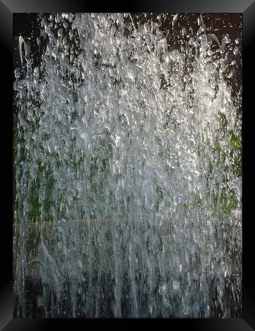 Water Fountain Framed Print by Leigh Taylor