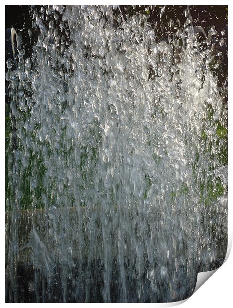Water Fountain Print by Leigh Taylor