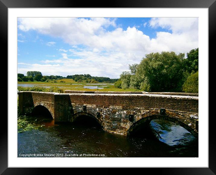 Holmebridge Framed Mounted Print by Mike Streeter
