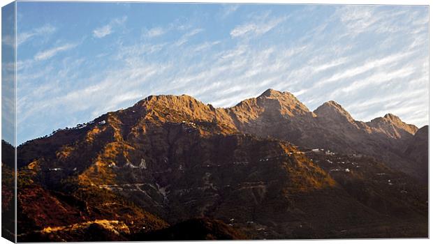 New Dawn on Trikuta Mountains Canvas Print by Arfabita  