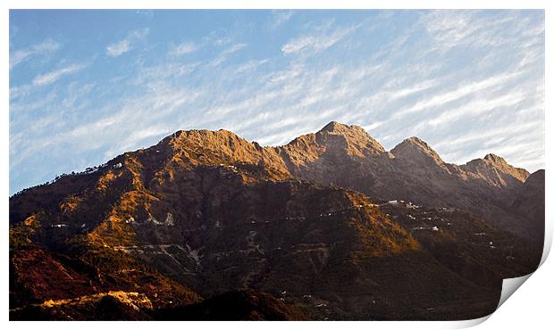 New Dawn on Trikuta Mountains Print by Arfabita  