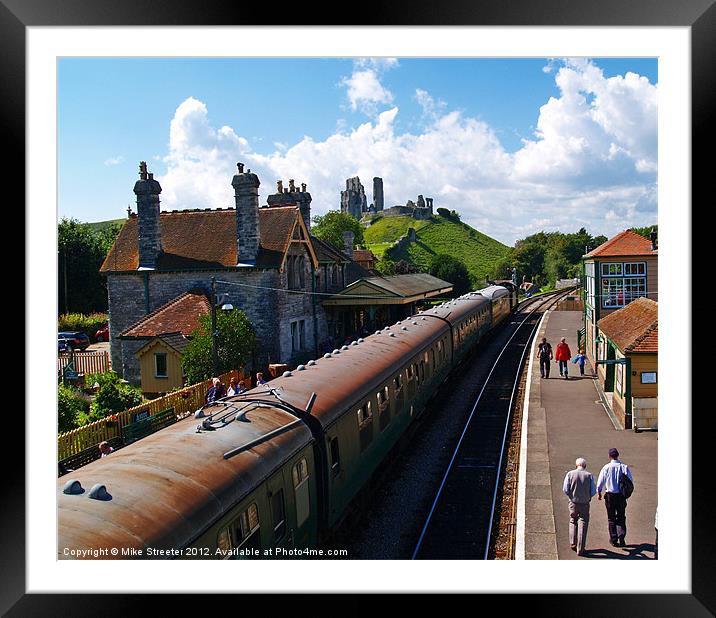 The Train Now Arriving 2 Framed Mounted Print by Mike Streeter