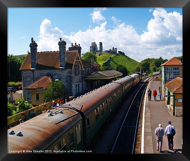 The Train Now Arriving 2 Framed Print by Mike Streeter