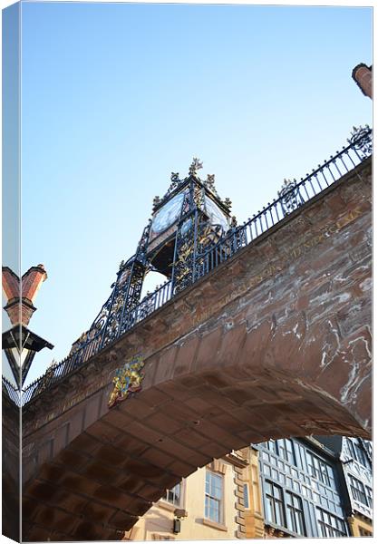 Eastgate Clock Chester Canvas Print by Ben Welsh