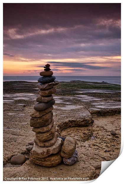Stone Stack Print by Ray Pritchard