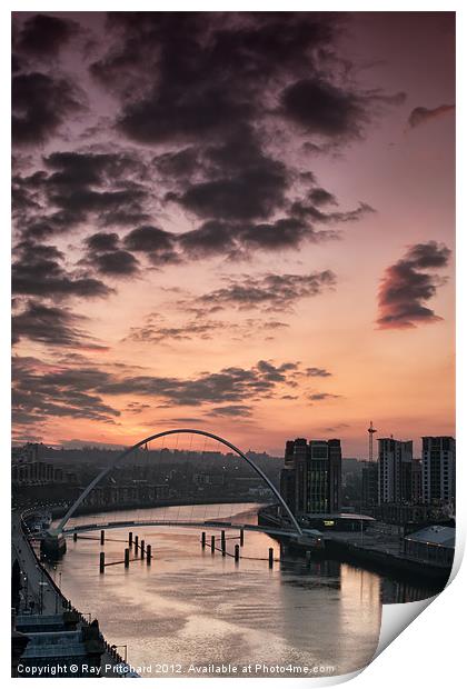 Newcastle View Print by Ray Pritchard