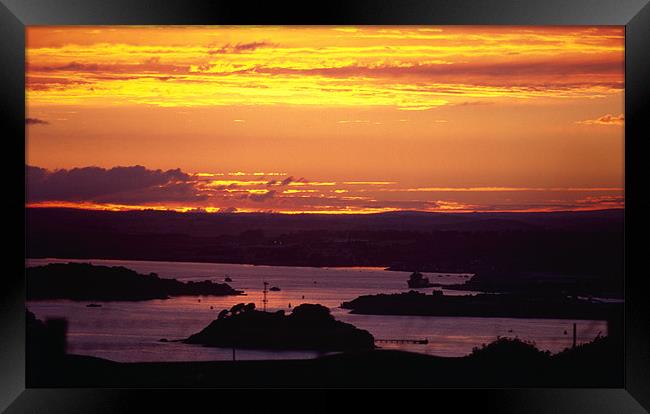 Drakes Island, Plymouth, Devon Framed Print by Simon Armstrong