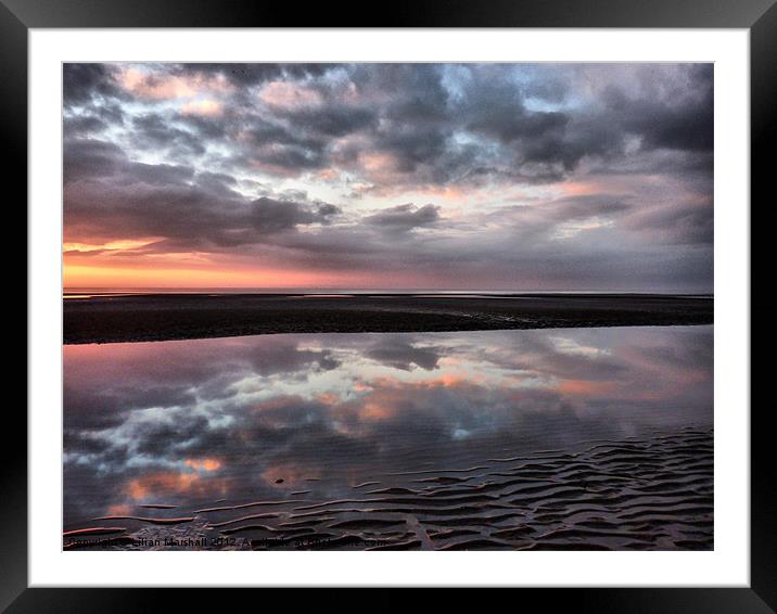 Ripples and Reflections Framed Mounted Print by Lilian Marshall