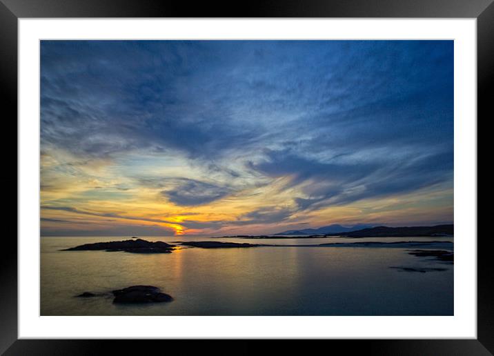 Sanna Bay Sunset Ardnamurchan Framed Mounted Print by Derek Beattie