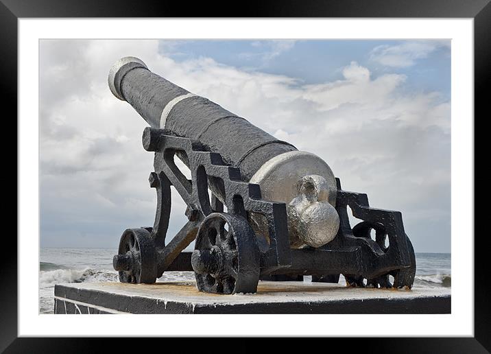 Angled cannon of Colombo Framed Mounted Print by Arfabita  
