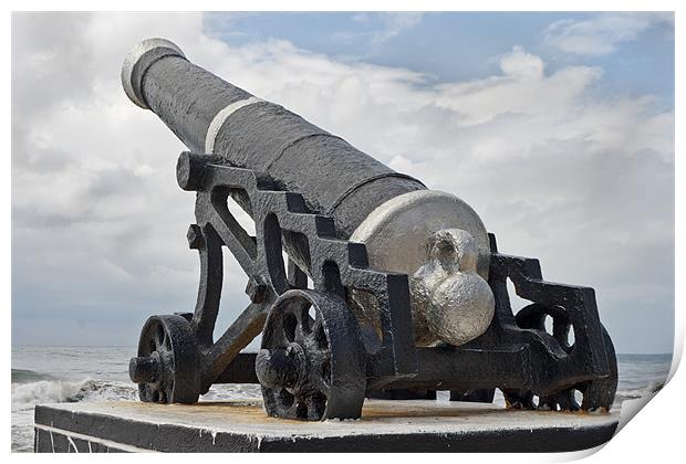 Angled cannon of Colombo Print by Arfabita  