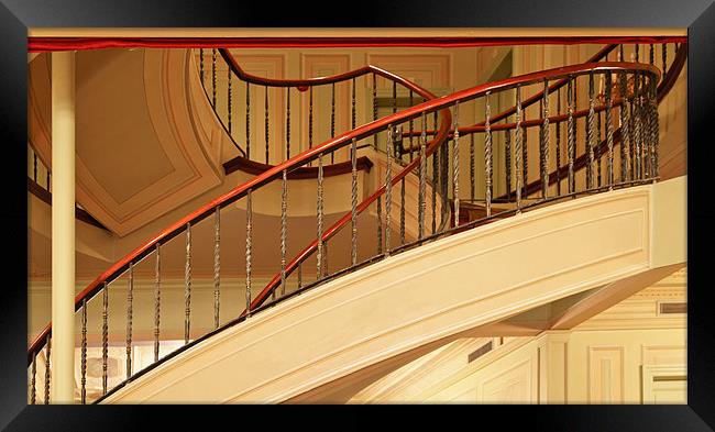 Framed spiral staircase Framed Print by Arfabita  