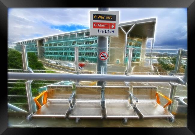 DLR Station signs Framed Print by David French
