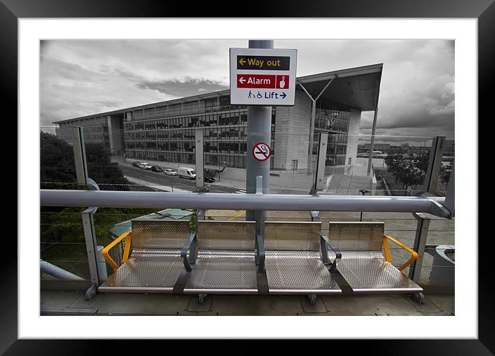 DLR Station signs Framed Mounted Print by David French