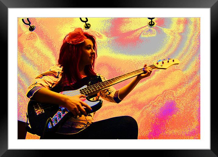 Colorful music Framed Mounted Print by chantelle devlin