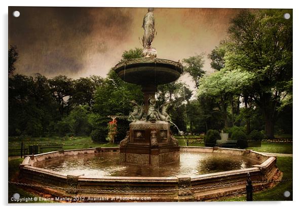 Halifax Public Gardens  ..misc  Acrylic by Elaine Manley