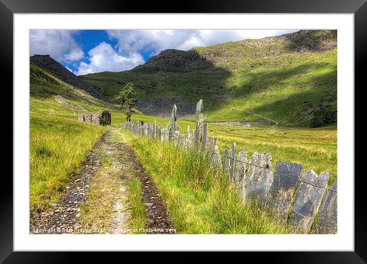 Cwmorthin track Framed Mounted Print by Rory Trappe