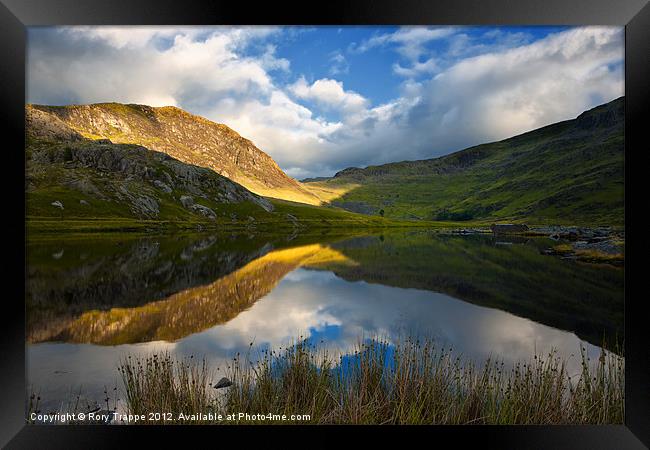 Cwmorthin - A fishermans view Framed Print by Rory Trappe