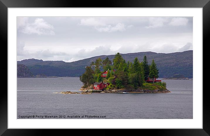 Island Homes Framed Mounted Print by Phil Wareham