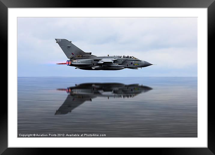 Marham Tornado GR4 Reflections Framed Mounted Print by Oxon Images