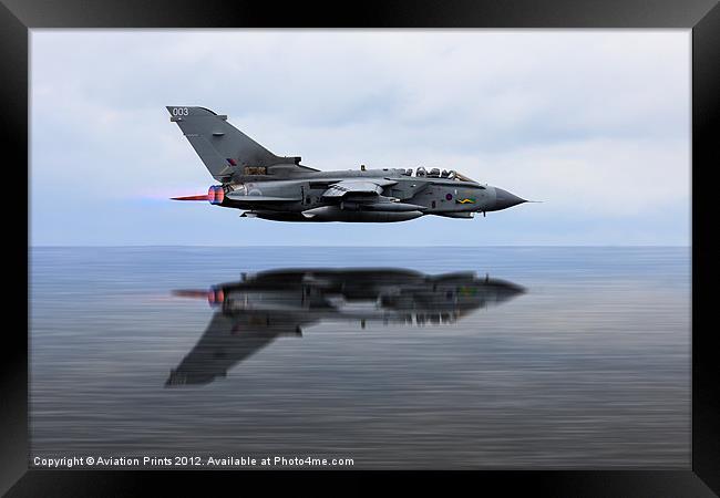Marham Tornado GR4 Reflections Framed Print by Oxon Images