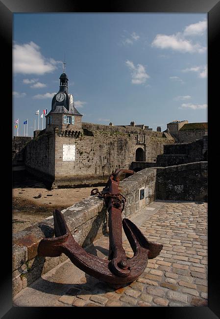 Concarneau Brittany France Framed Print by Simon Armstrong