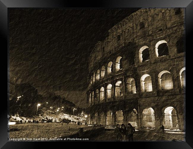 Colosseum in Rome Framed Print by Tom Hard