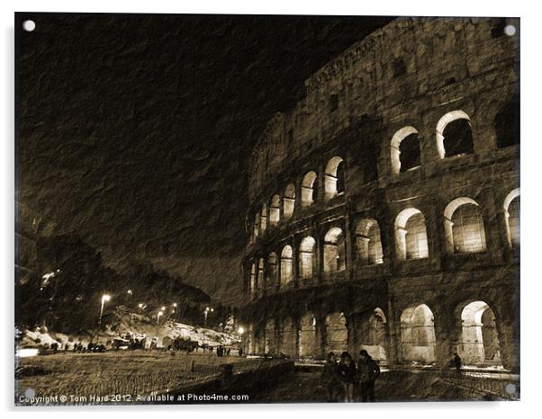 Colosseum in Rome Acrylic by Tom Hard