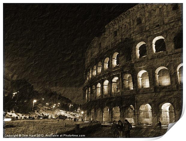 Colosseum in Rome Print by Tom Hard