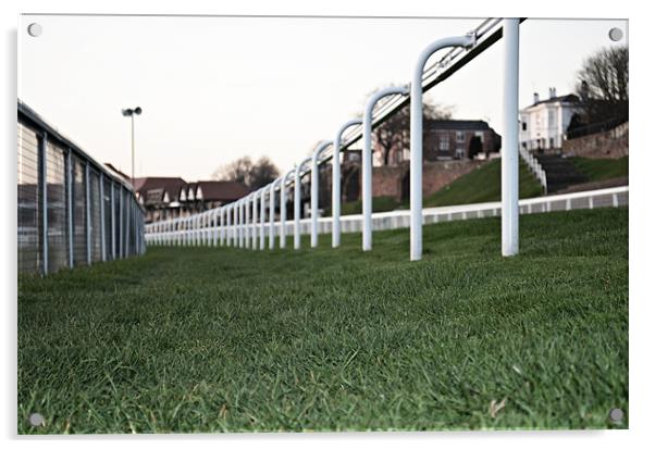 Chester Racecourse Acrylic by Ben Welsh