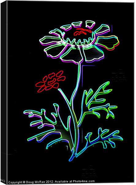 Neon Canvas Print by Doug McRae