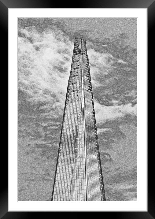 The Shard Framed Mounted Print by David Pyatt