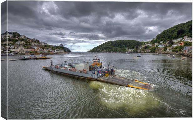 Dartmouth to Kingswear Ferry Canvas Print by Mike Gorton
