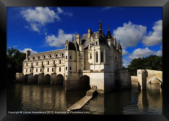 Chateau Chenonceau, Loire Valley Framed Print by Louise Heusinkveld