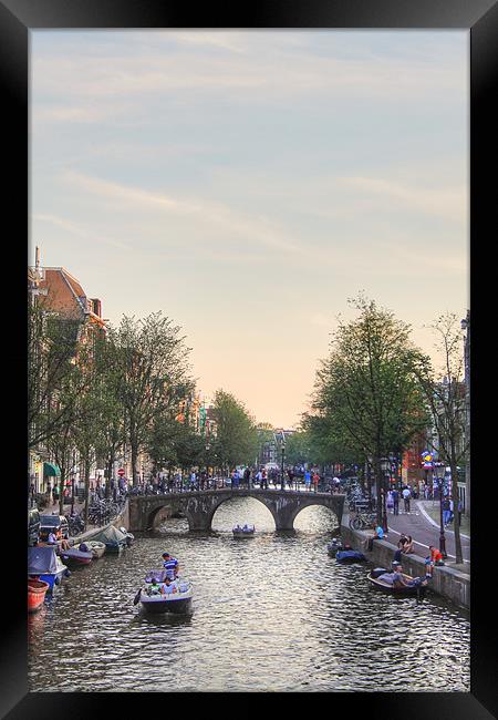 A calm day in Amsterdam Framed Print by Kieran Brimson